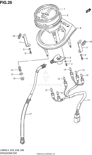 Speedometer (ls650l4 E33) Schematic