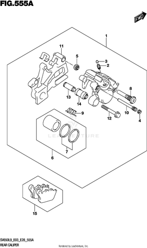 Rear Caliper Schematic