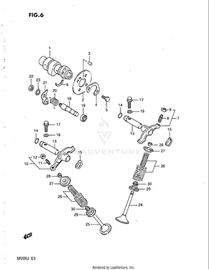 Cam Shaft - Valve Schematic