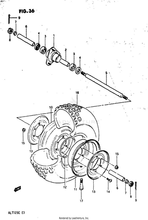 Front Wheel (model D) Schematic