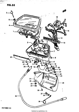 Speedometer - Tachometer (gs1100esd) Schematic