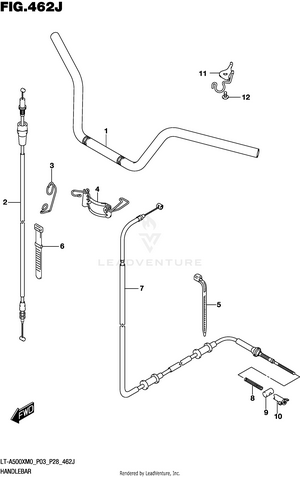 Handlebar (lt-a500xpzm0 P33) Schematic