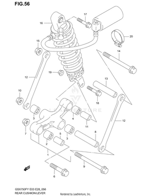 Rear Cushion Lever Schematic