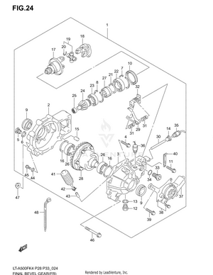 Final Bevel Gear (front) Schematic