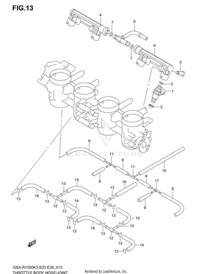 Throttle Body Hose/joint Schematic