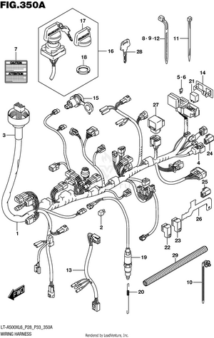 Wiring Harness (lt-a500xl6 P28) Schematic