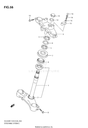 Steering Stem Schematic