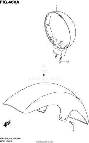 Front Fender Schematic
