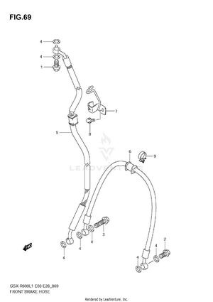 Front Brake Hose Schematic