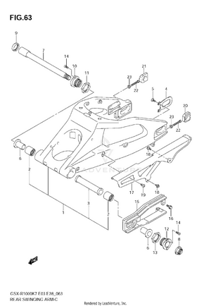 Rear Swinging Arm Schematic