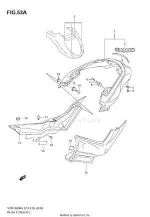 Rear Fender (vzr1800zk7/zk8) Schematic