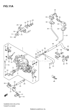 Throttle Body (model K9) Schematic