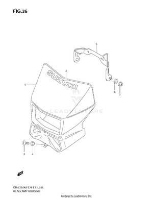 Headlamp Cover Schematic