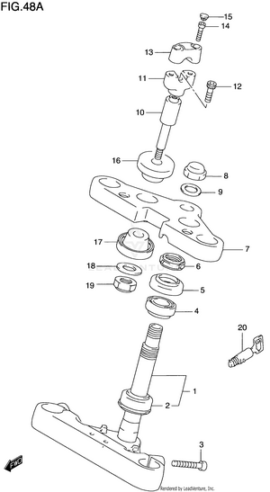 Steering Stem (model Y) Schematic