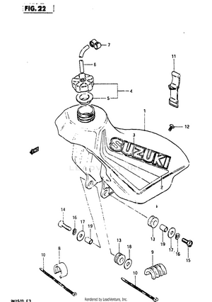 Fuel Tank (model Z) Schematic