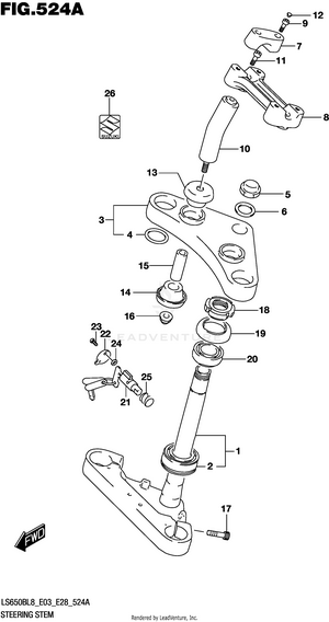 Steering Stem Schematic