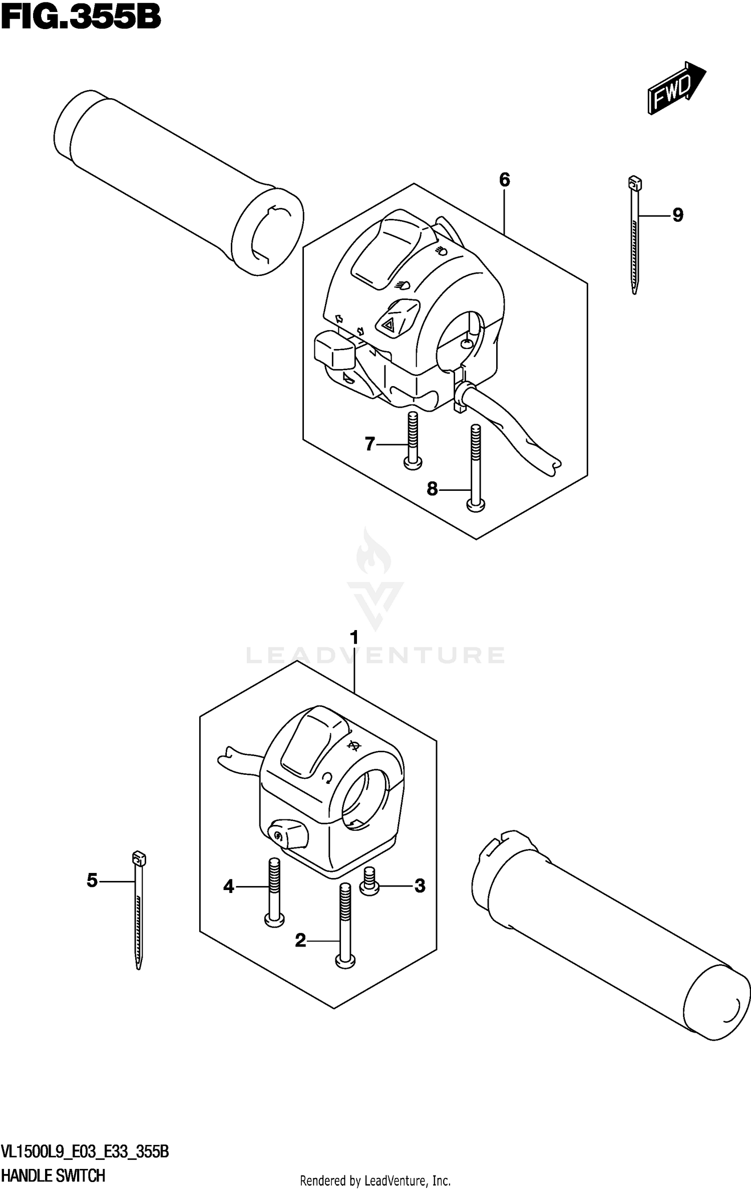 HANDLE SWITCH (VL1500BL9 E33)