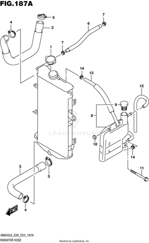 Radiator Hose Schematic
