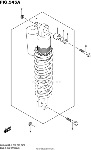 Rear Shock Absorber Schematic