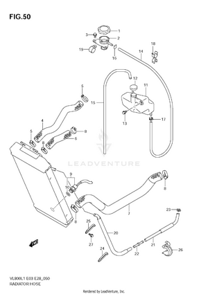 Radiator Hose Schematic