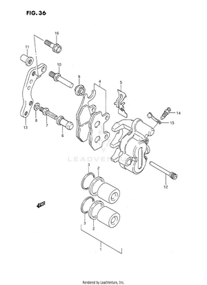 Front Caliper (model K/l) Schematic