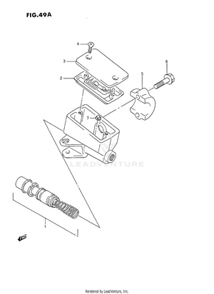 Front Master Cylinder (model K/l/m/n) Schematic