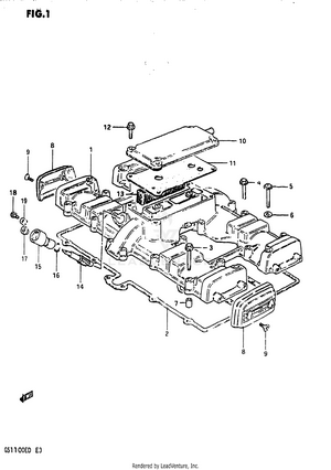 Cylinder Head Cover (model Z) Schematic
