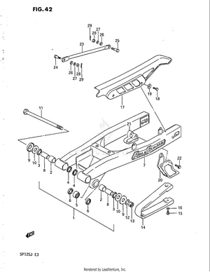 Rear Swinging Arm Schematic