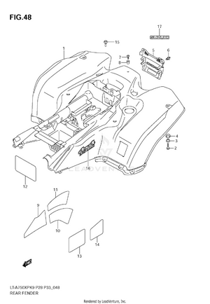 Rear Fender Schematic