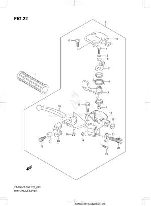 Rh Handle Lever Schematic