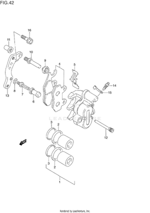 Front Caliper Schematic