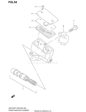 Front Master Cylinder Schematic