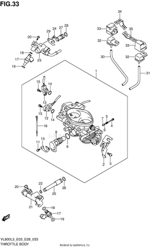 Throttle Body (vl800tl3 E03) Schematic