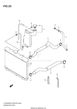 Radiator Hose Schematic