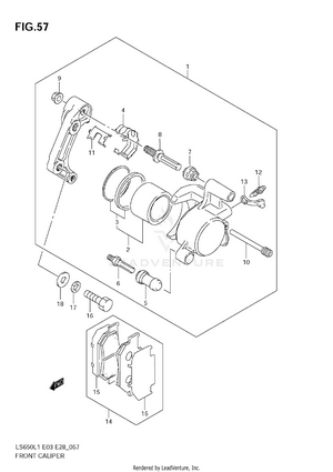 Front Caliper Schematic