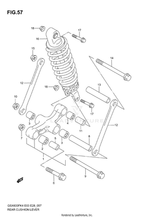 Rear Cushion Lever Schematic