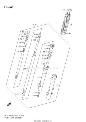 Front Fork Damper Schematic