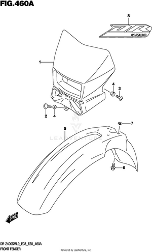 Front Fender Schematic