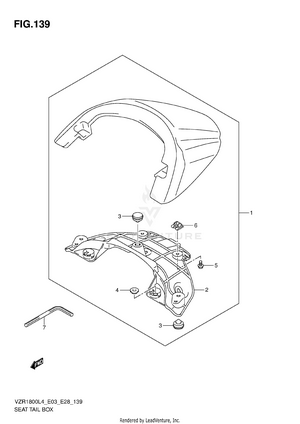 Seat Tail Box (vzr1800zl4 E33) Schematic