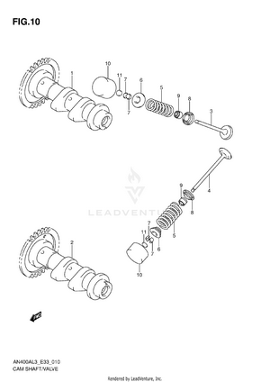 Cam Shaft/valve Schematic