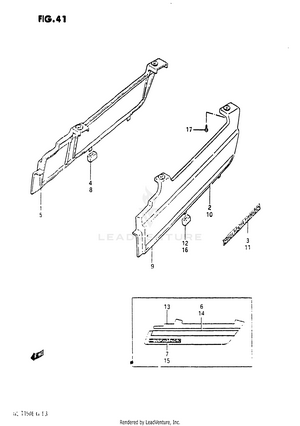 Seat Molding (gs1150ef/ef2/eg) Schematic