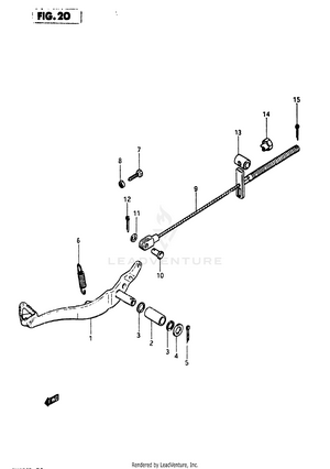 Rear Brake (model Z) Schematic