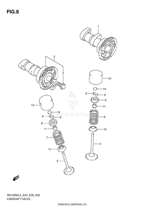Camshaft/valve Schematic