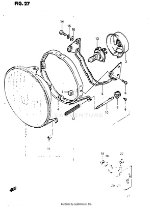 Headlamp (gs1150es3/ese/esf) Schematic