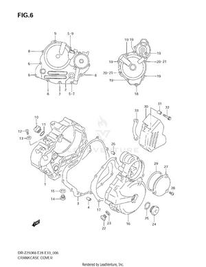 Crankcase Cover Schematic