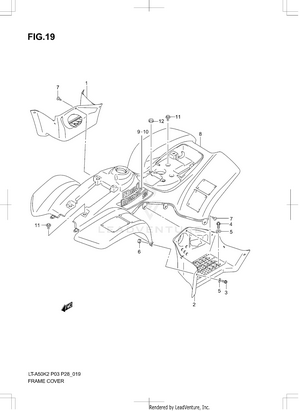 Frame Cover (model K2) Schematic