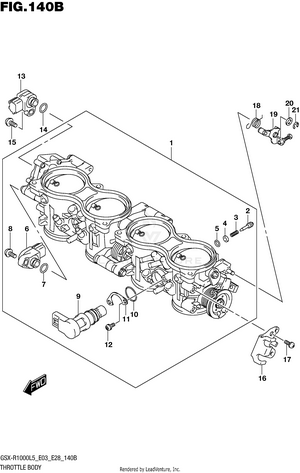 Throttle Body (gsx-r1000l5 E28) Schematic