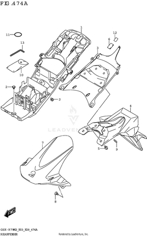 Rear Fender Schematic