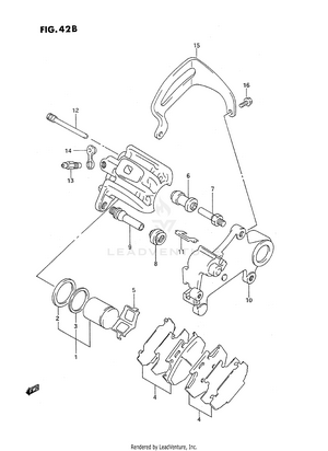 Rear Calipers (model N) Schematic