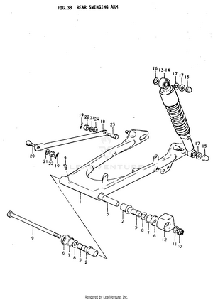 Rear Swinging Arm Schematic